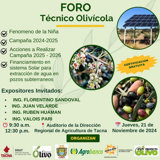 FORO TECNICO OLIVICOLA