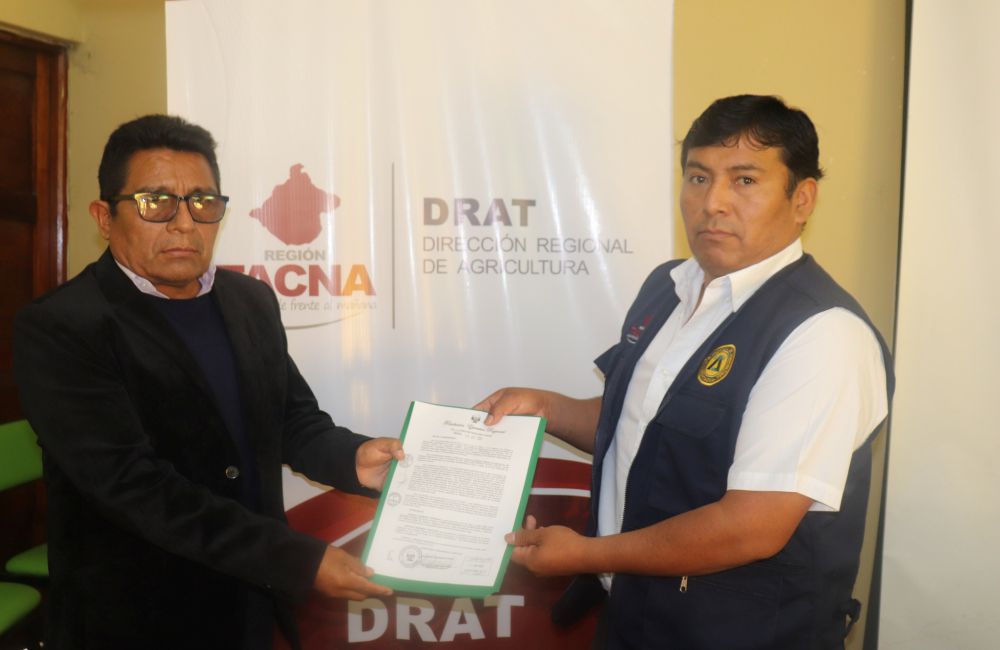 Gobierno Regional de Tacna  designó al Ing. Luis  Enrique Ticona Téllez  como nuevo director regional de Agricultura